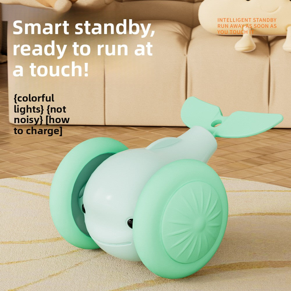Automatic Rolling Cat Toy, Smart Touch-Activated Chase Toy
