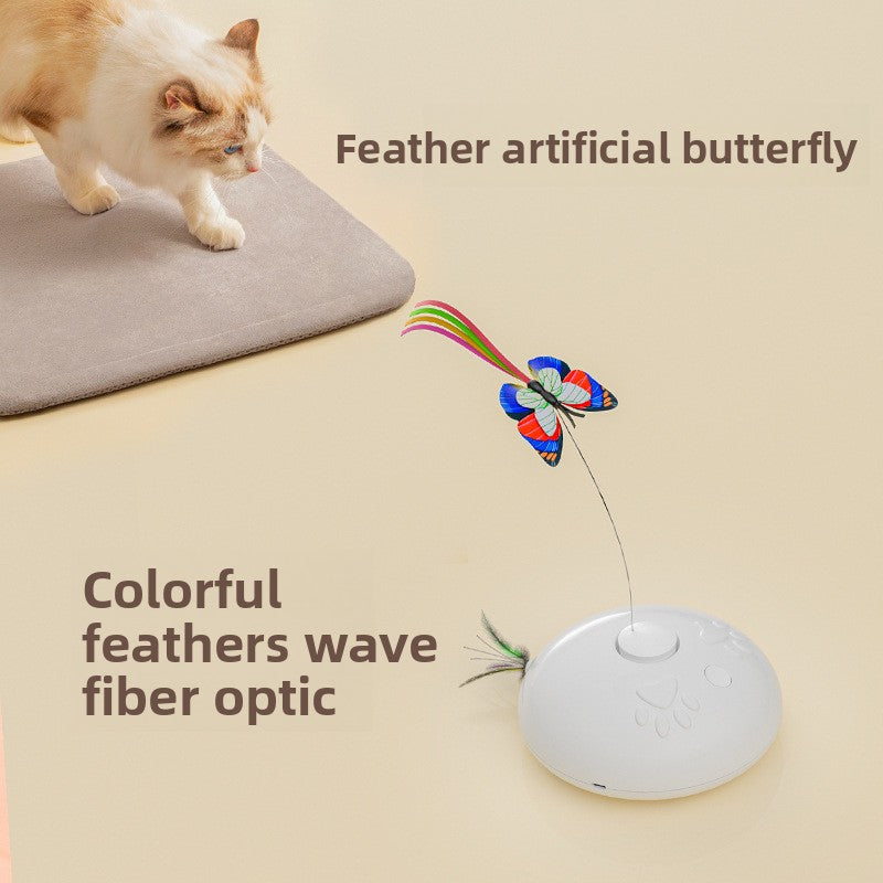 Rechargeable Spinning Butterfly Cat Toy