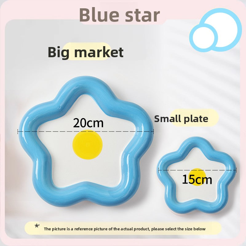 Flat Whisker-Friendly Ceramic Plate for Wet Food & Treats