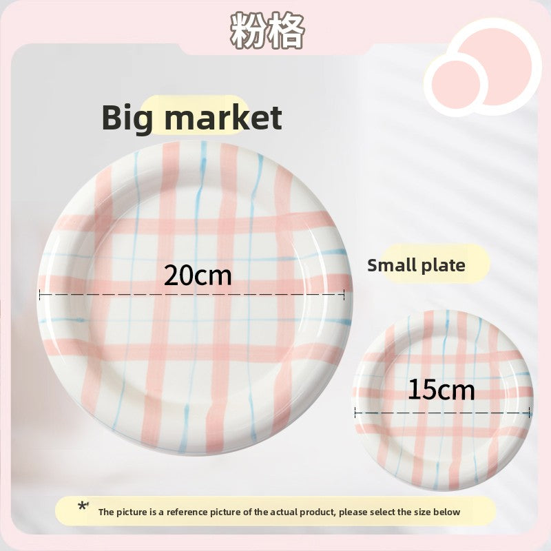 Flat Whisker-Friendly Ceramic Plate for Wet Food & Treats