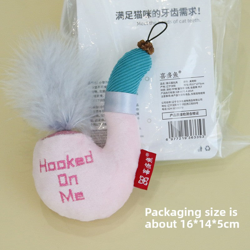 Hooked On Me Catnip Plush Cat Toy