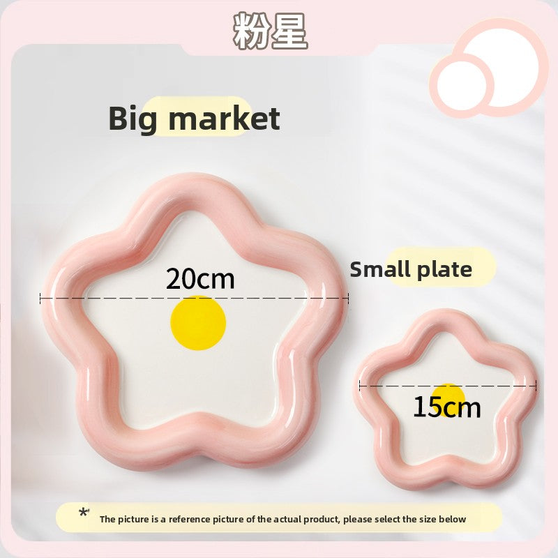 Flat Whisker-Friendly Ceramic Plate for Wet Food & Treats