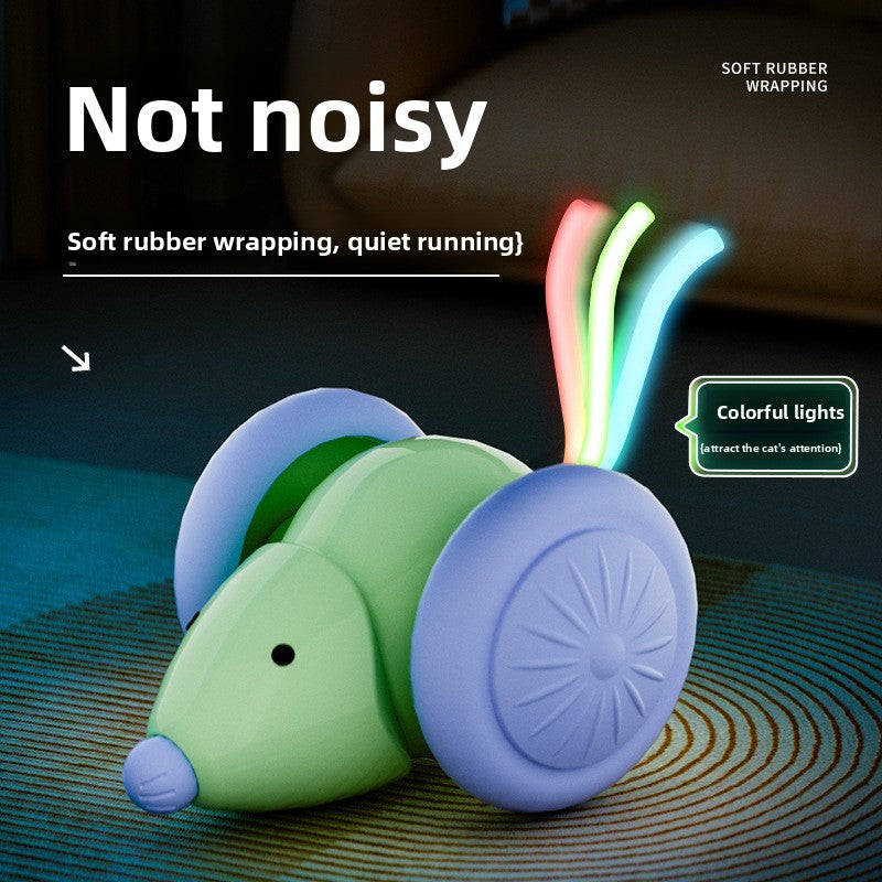 Automatic Rolling Cat Toy, Smart Touch-Activated Chase Toy