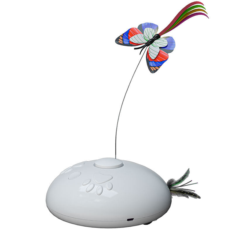 Rechargeable Spinning Butterfly Cat Toy