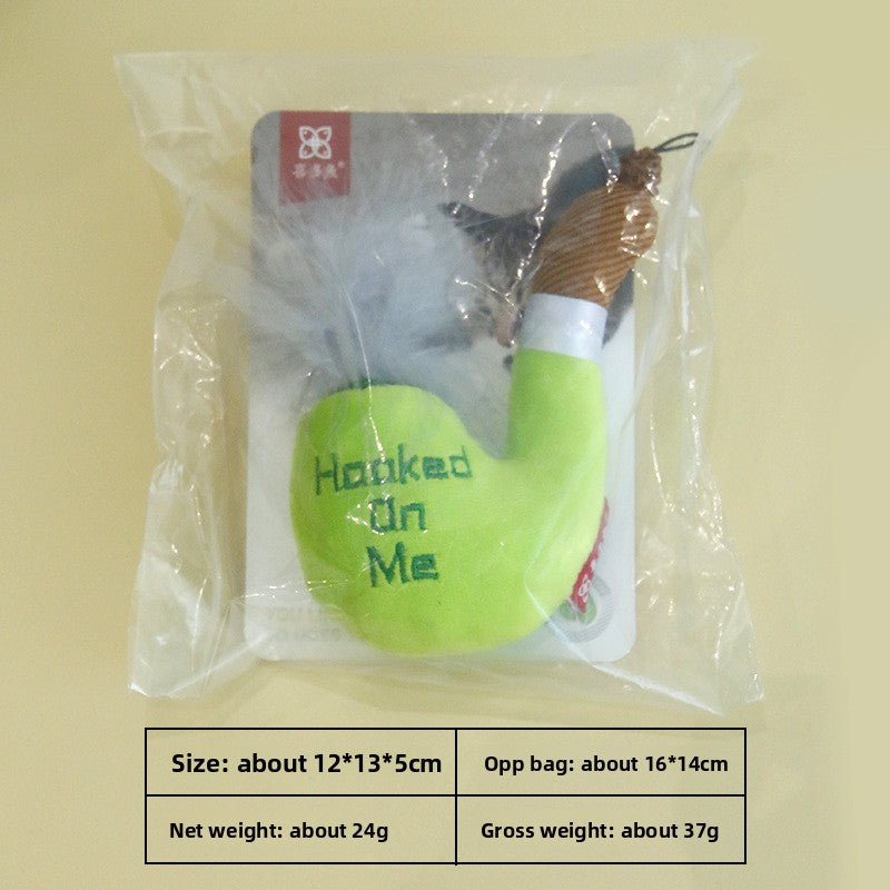 Hooked On Me Catnip Plush Cat Toy
