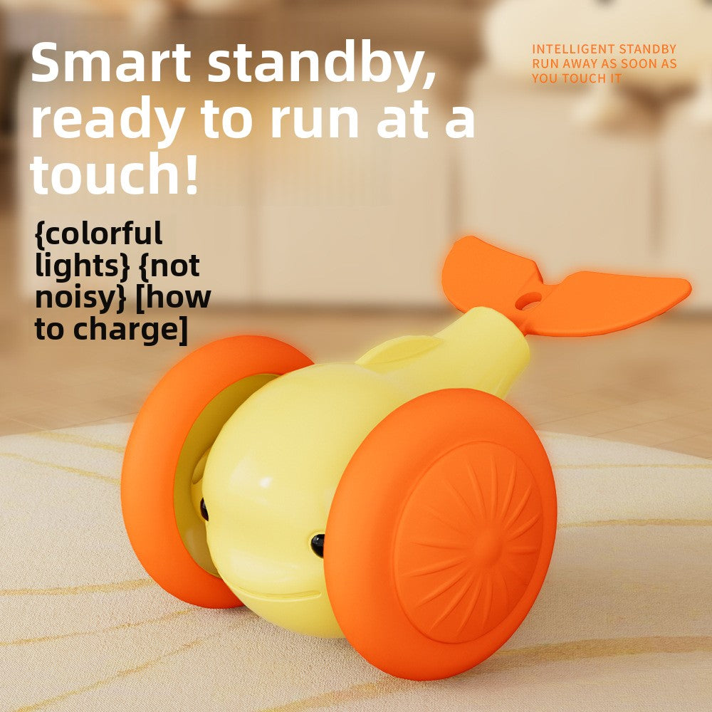 Automatic Rolling Cat Toy, Smart Touch-Activated Chase Toy