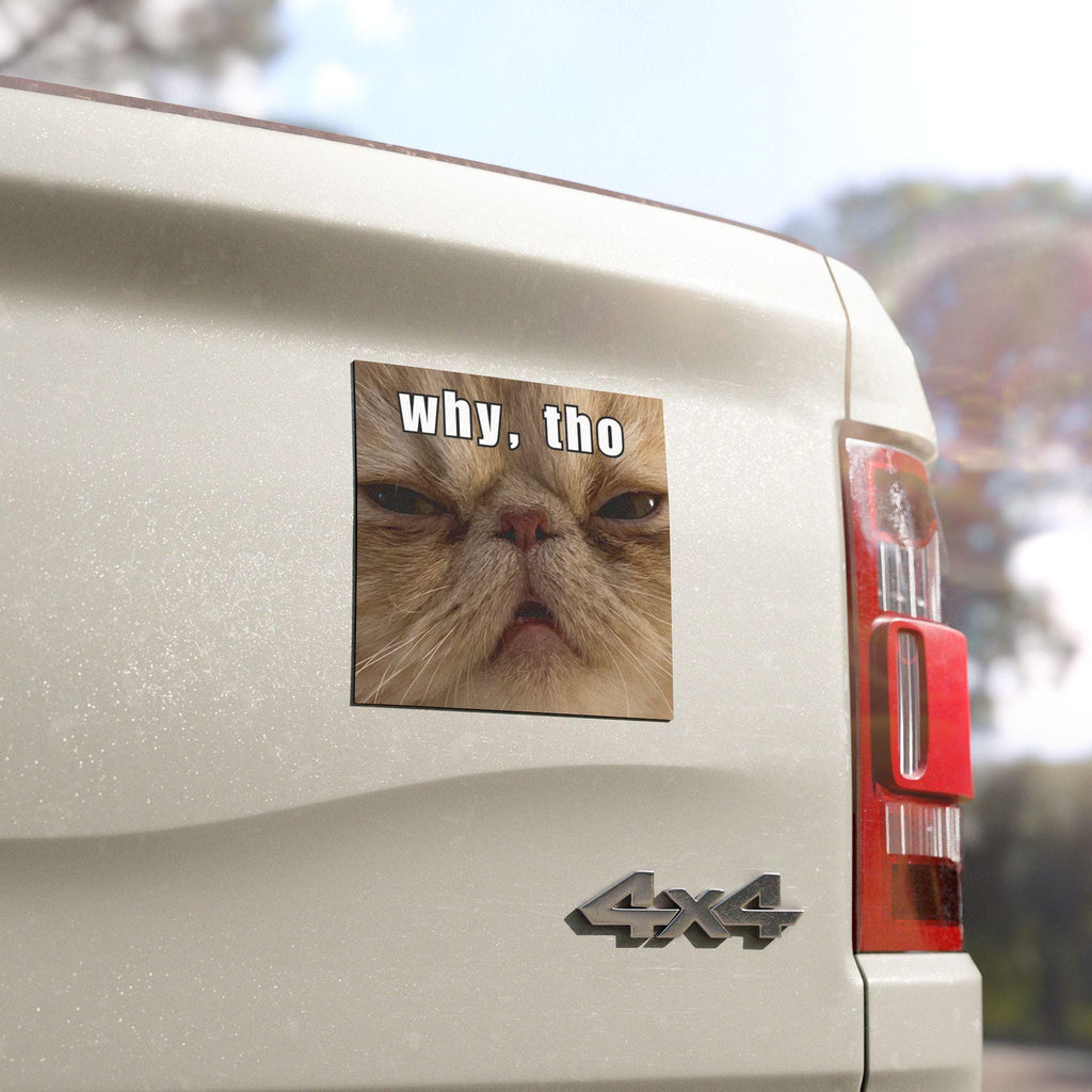 Funny Cat Car Magnet, Persian Cat Bumper Magnet
