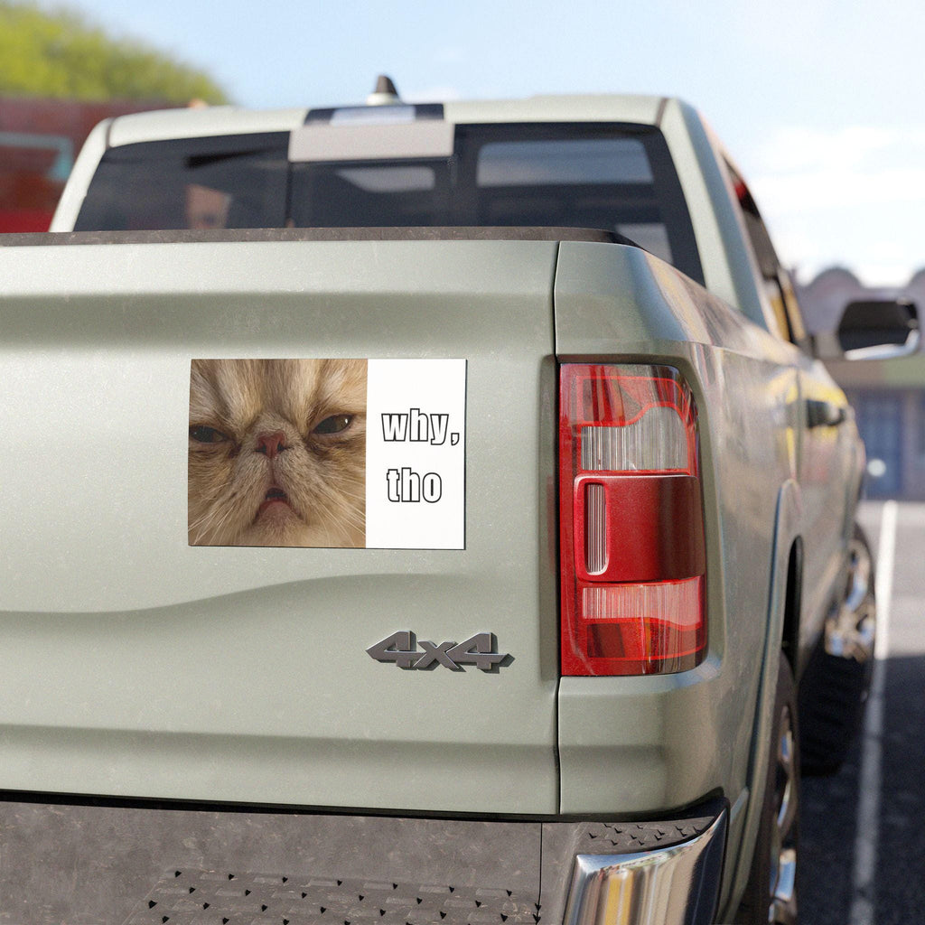 Funny Cat Car Magnet, Persian Cat Bumper Magnet