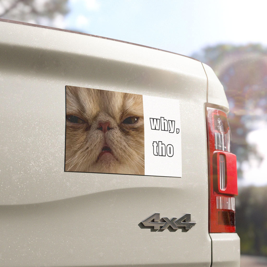 Funny Cat Car Magnet, Persian Cat Bumper Magnet