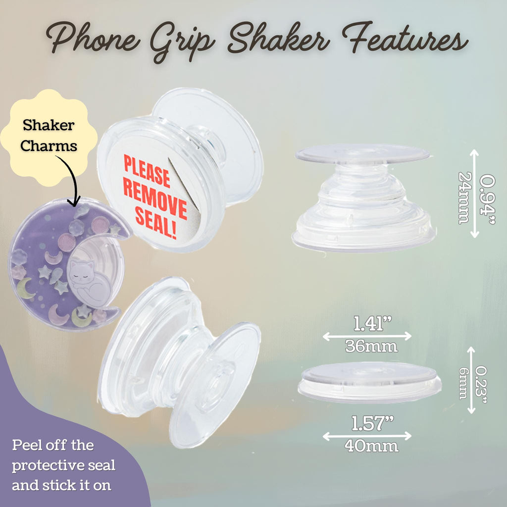 Crescent Moon Cat Shaker Phone Grip | Griptok