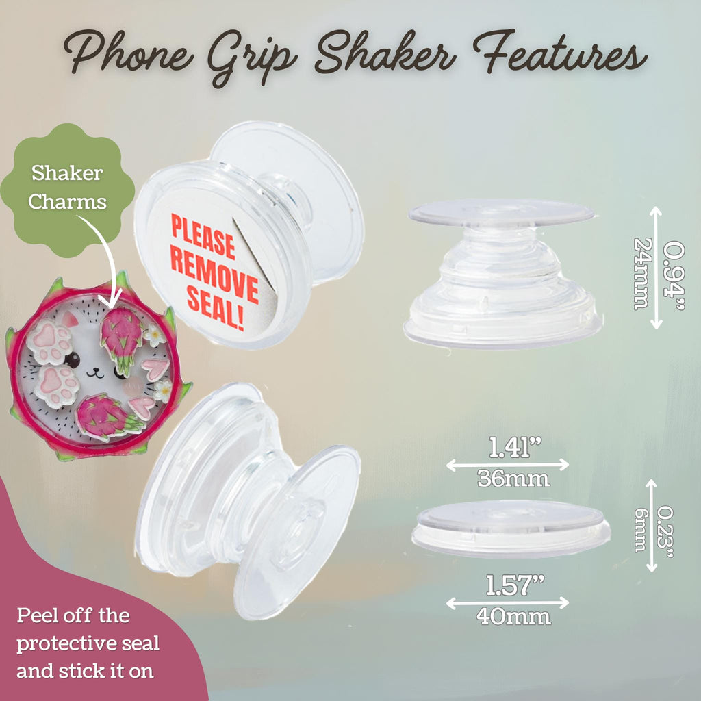 Dragon Fruit Cat Shaker Phone Grip