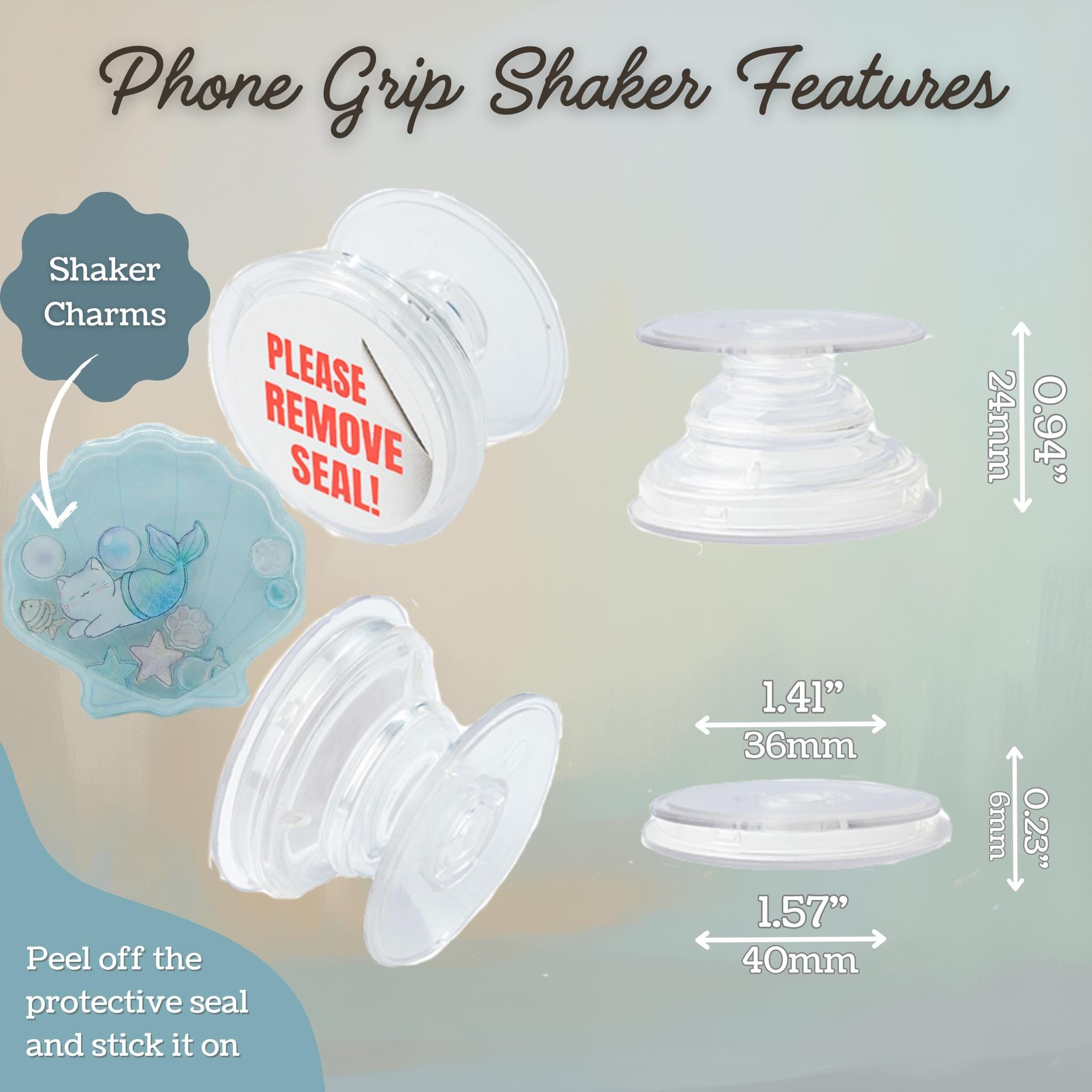 Purrmaid Shaker Phone Grip | Griptok