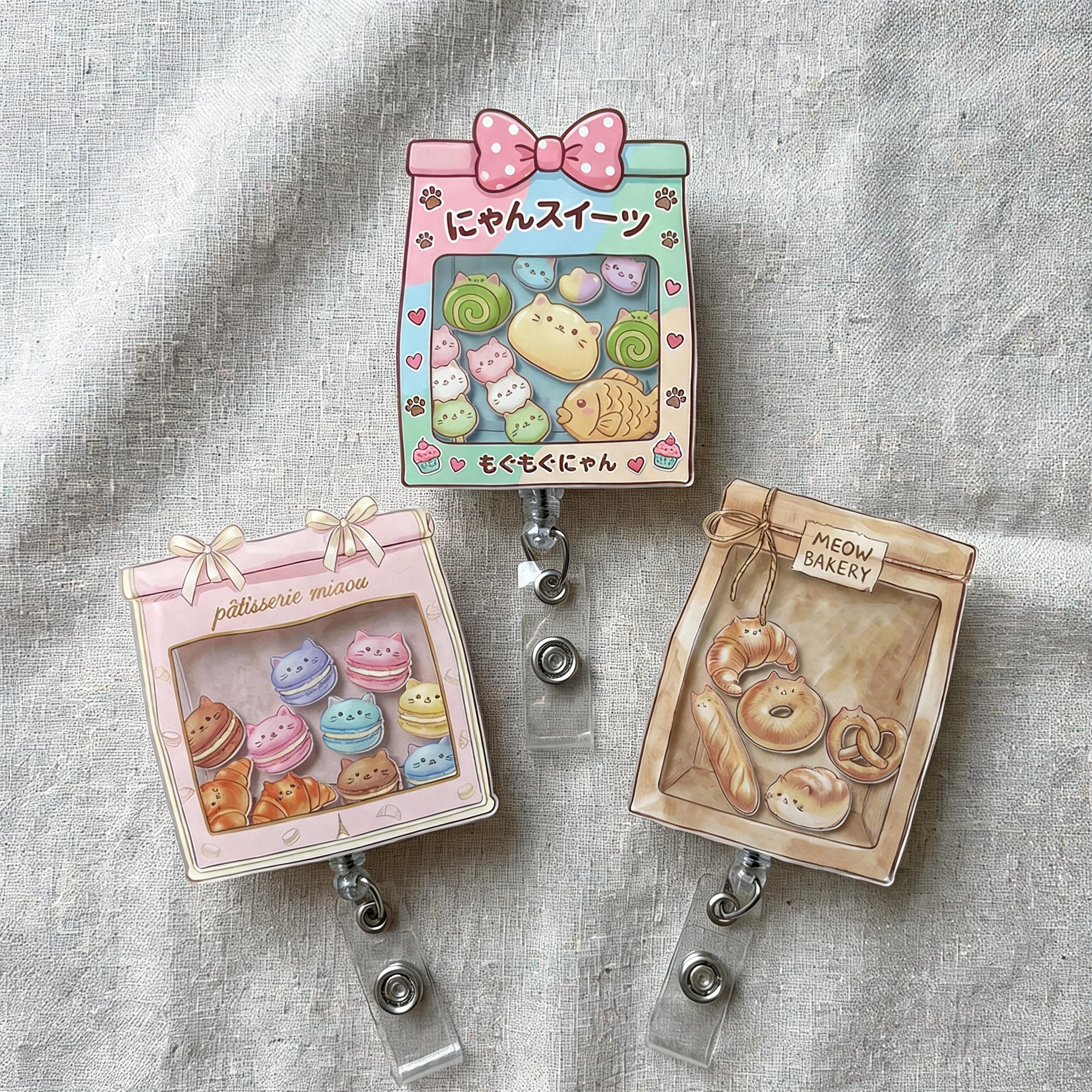 Cat Bakery Shaker Badge Reel