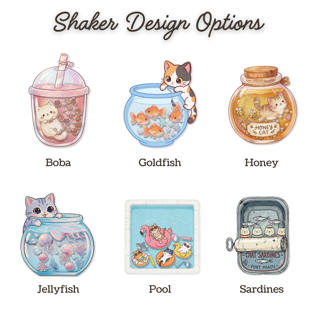Kawaii Cat Shaker Badge Reel for Nurses, Teachers, Doctor, Midwife, Student & Office