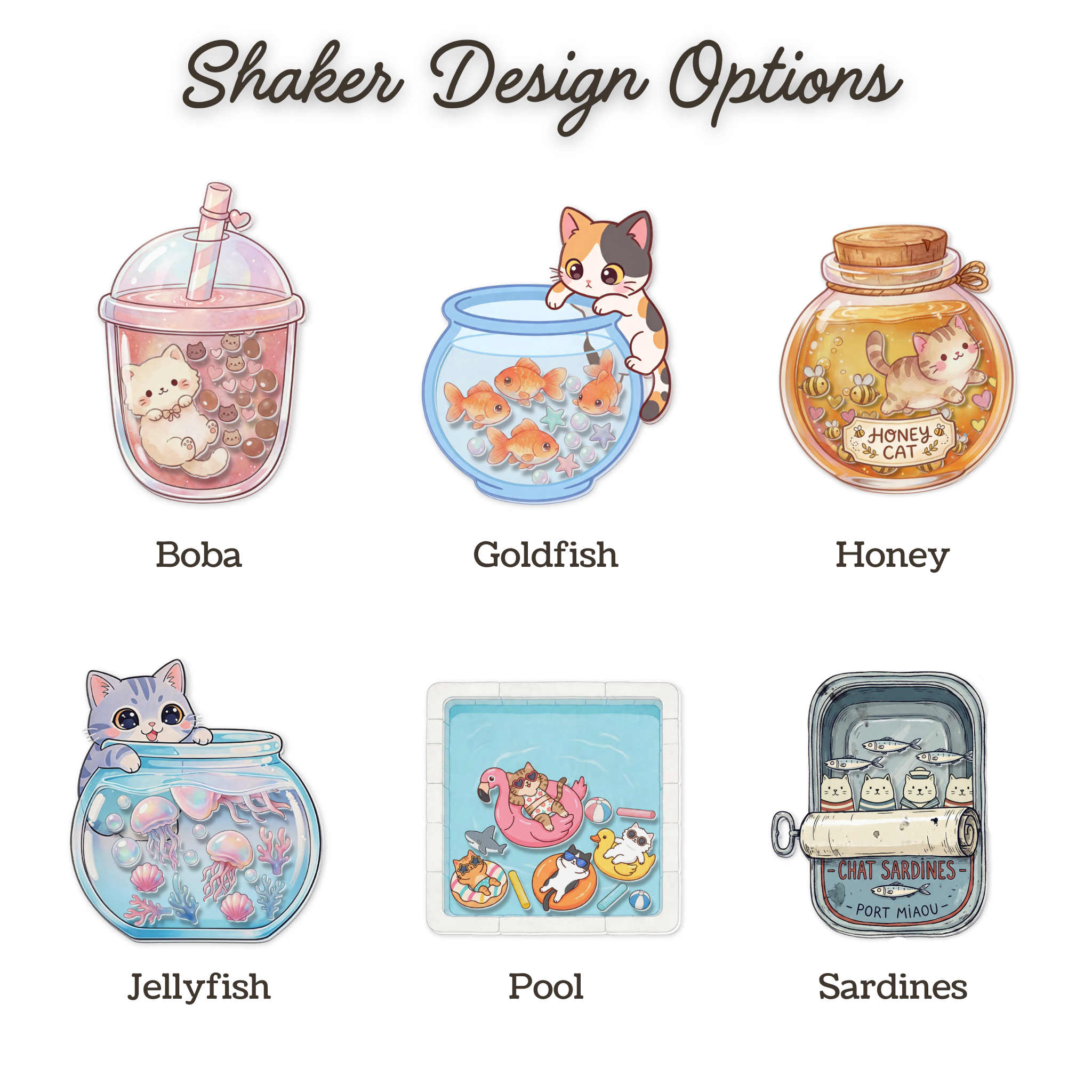 Kawaii Cat Shaker Badge Reel for Nurses, Teachers, Doctor, Midwife, Student & Office